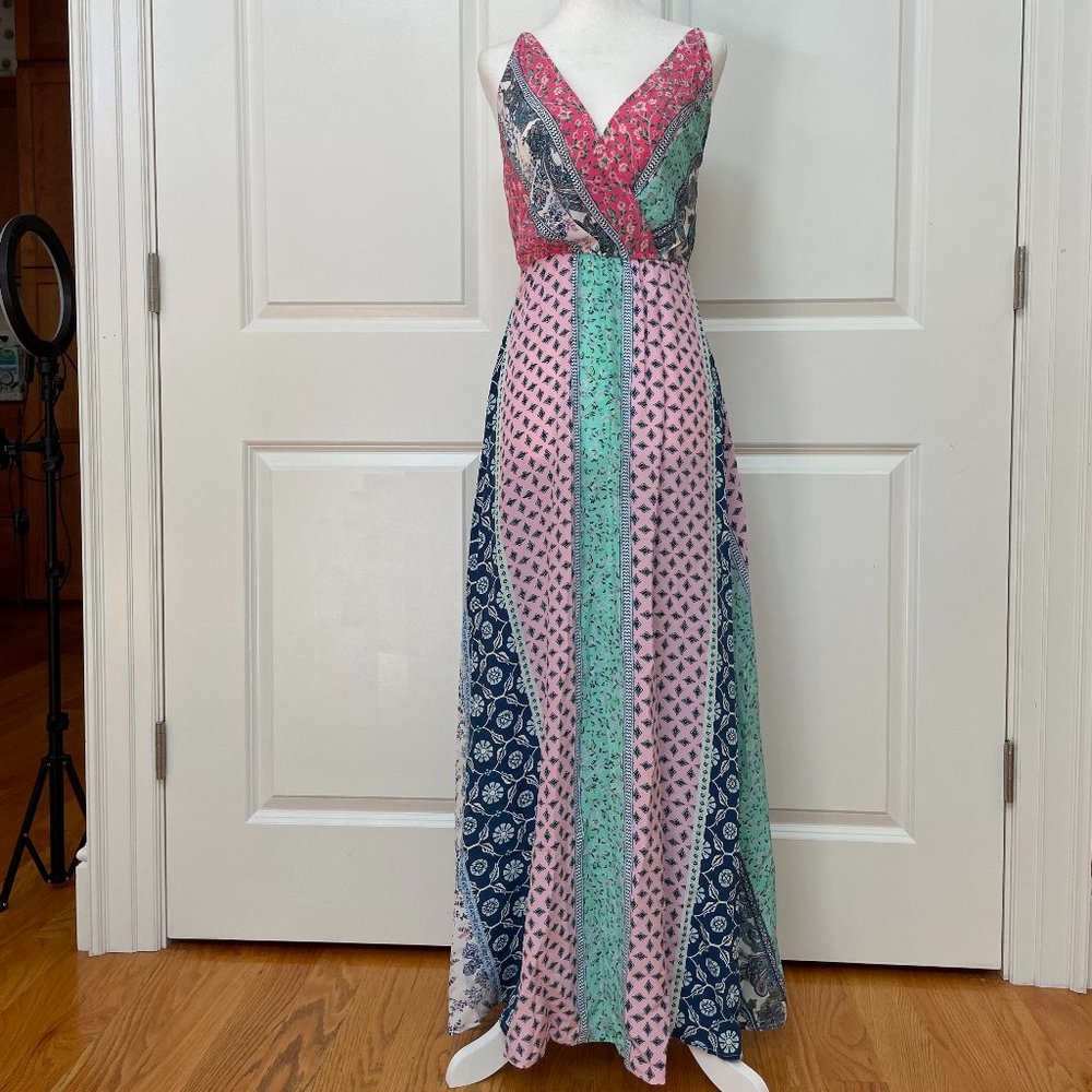 Printed Silk Crepe De Chine Maxi Dress from TIGERLILY